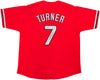 Philadelphia Phillies Trea Turner Autographed Red Jersey JSA Stock #234073