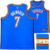 Oklahoma City Thunder Chet Holmgren Autographed Blue Nike Swingman Icon Edition Jersey Size 52 Beckett BAS Witness Stock #234060