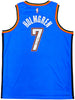 Oklahoma City Thunder Chet Holmgren Autographed Blue Nike Swingman Icon Edition Jersey Size 52 Beckett BAS Witness Stock #234060