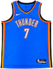Oklahoma City Thunder Chet Holmgren Autographed Blue Nike Swingman Icon Edition Jersey Size 52 Beckett BAS Witness Stock #234060