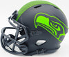 Walter Jones Autographed Seattle Seahawks Eclipse Black Speed Mini Helmet JSA Stock #234547