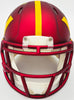 Mike Sainristil Autographed Washington Commanders Maroon Speed Mini Helmet Beckett BAS Witness Stock #234649