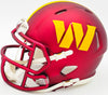 Mike Sainristil Autographed Washington Commanders Maroon Speed Mini Helmet Beckett BAS Witness Stock #234649