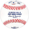 Michael Brantley Autographed Official 2022 World Series Logo MLB Baseball Houston Astros "2022 WS Champions" Beckett BAS Witness Stock #220455