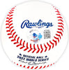 Michael Brantley Autographed Official 2022 World Series Logo MLB Baseball Houston Astros Beckett BAS Witness Stock #220456