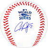 Alex Bregman Autographed Official 2022 World Series Logo MLB Baseball Houston Astros Beckett BAS Witness Stock #220507