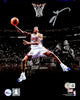 Allen Iverson Autographed 8x10 Photo Philadelphia 76ers Spotlight Layup Beckett BAS Witness Stock #220473