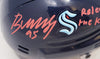 Andre Burakovsky Autographed Seattle Kraken Mini Helmet "Release The Kraken" Fanatics Holo Stock #208687