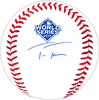 Trea Turner Autographed Official 2019 World Series Logo MLB Baseball Washington Nationals Beckett BAS Witness Stock #234068