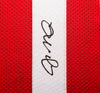 San Francisco 49ers Joe Montana Autographed Framed Red Jersey Beckett BAS QR Stock #233685