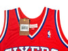 Philadelphia 76ers Allen Iverson Autographed Red Authentic Mitchell & Ness 2002-03 HWC Swingman Jersey Size XXL Beckett BAS Witness Stock #220415