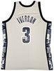 Georgetown Hoyas Allen Iverson Autographed Grey Authentic Mitchell & Ness 1995-96 College Vault Jersey Size L Beckett BAS Witness Stock #220416