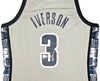 Georgetown Hoyas Allen Iverson Autographed Grey Authentic Mitchell & Ness 1995-96 College Vault Jersey Size L Beckett BAS Witness Stock #220416