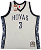Georgetown Hoyas Allen Iverson Autographed Grey Authentic Mitchell & Ness 1995-96 College Vault Jersey Size XL Beckett BAS Witness Stock #220417