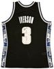Georgetown Hoyas Allen Iverson Autographed Black Authentic Mitchell & Ness 1995-96 College Vault Jersey Size L Beckett BAS Witness Stock #220426