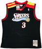 Philadelphia 76ers Allen Iverson Autographed Black Authentic Mitchell & Ness 10-05-06 HWC Swingman Jersey Size XXL Beckett BAS Witness Stock #220423