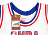 Philadelphia 76ers Julius "Dr. J" Erving Autographed White Authentic Mitchell & Ness 2-10-1985 HWC Swingman All Star Jersey Size XXL Beckett BAS Witness Stock #220410