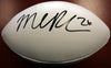 Michael Robinson Autographed White Super Bowl Logo Football Seattle Seahawks MCS Holo Stock #78970