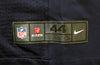 Seattle Seahawks Russell Wilson Autographed Blue Nike Elite Jersey Size 44 RW Holo Stock #88310