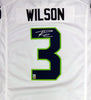 Seattle Seahawks Russell Wilson Autographed White Nike Twill Jersey Size XL RW Holo Stock #90928
