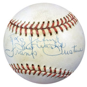 Frank Gustine Autographed Official NL Baseball Pittsburgh Pirates "To Johnny, Best Wishes" PSA/DNA #Z80103