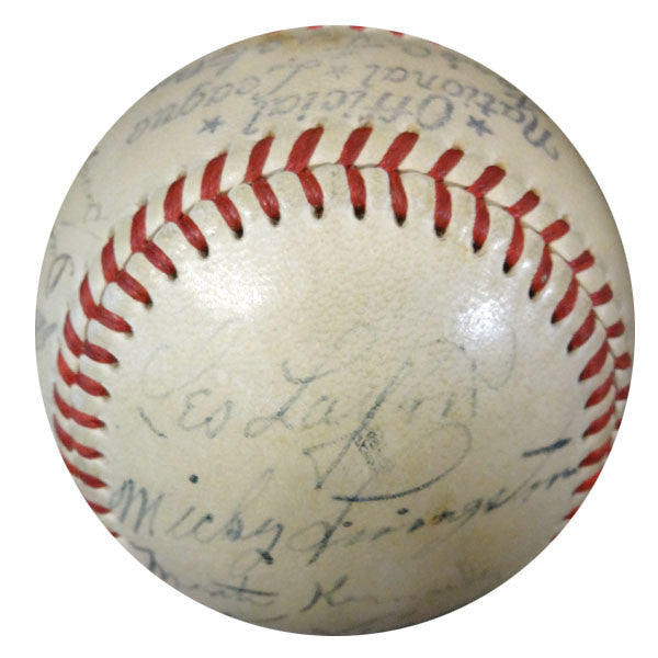 1948 New York Giants Autographed Official NL Baseball With 19 Signatures Including Johnny Mize PSA/DNA #W06937
