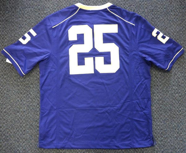Washington Huskies Bishop Sankey Autographed Purple Nike Jersey Size XL MCS Holo Stock #73079