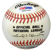 Don Thompson Autographed Official NL Baseball Brooklyn Dodgers PSA/DNA #Z80269