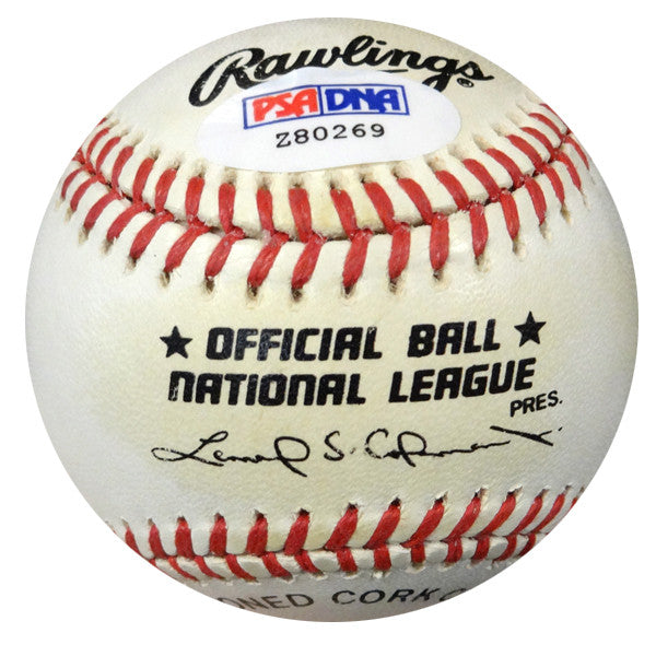 Don Thompson Autographed Official NL Baseball Brooklyn Dodgers PSA/DNA #Z80269