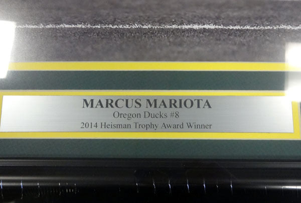 Marcus Mariota Autographed Framed 16x20 Photo Oregon Ducks MM Holo Stock #89809
