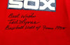 Chicago White Sox Ted Lyons Autographed Red Jersey "Best Wishes, Baseball Hall Of Fame 1955" PSA/DNA #V11811