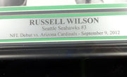 Russell Wilson Autographed Framed 8x10 Photo Seattle Seahawks First Game RW Holo Stock #98098