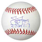 James Jones Autographed Official MLB Baseball Texas Rangers MCS Holo Stock #78922