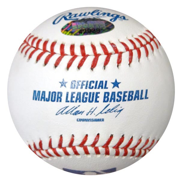 James Jones Autographed Official MLB Baseball Texas Rangers MCS Holo Stock #78922