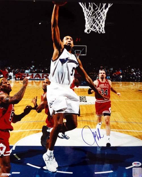 Juwon Howard Autographed 16x20 Photo Washington Wizards PSA/DNA #T14652