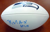 Byron Maxwell Autographed White Logo Football Seattle Seahawks MCS Holo Stock #76412