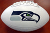 Byron Maxwell Autographed White Logo Football Seattle Seahawks MCS Holo Stock #76412