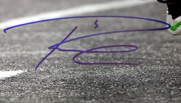 Russell Wilson Autographed Framed 16x20 Photo Seattle Seahawks Super Bowl RW Holo Stock #80882