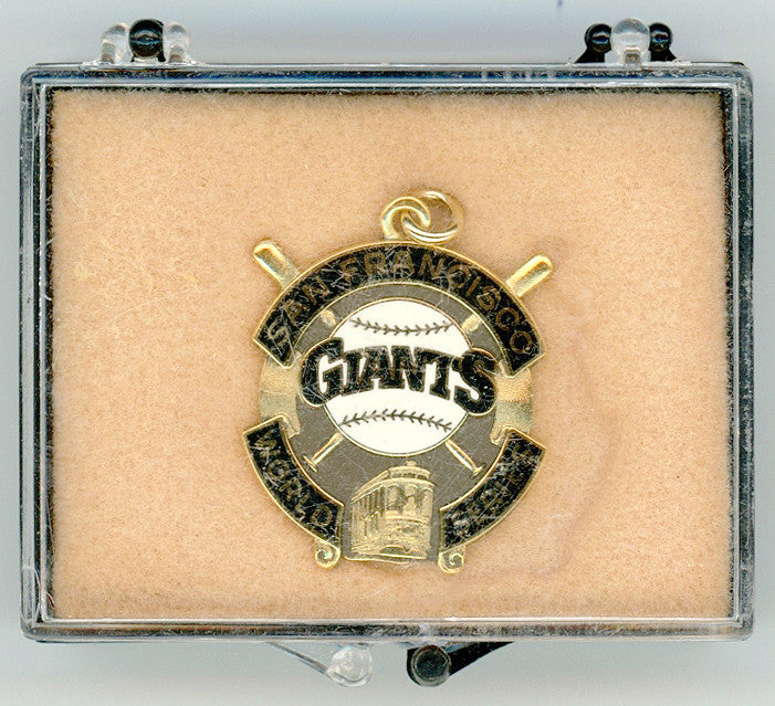 1989 San Francisco Giants Balfour World Series Press Pin Charm New in Box SKU #207873