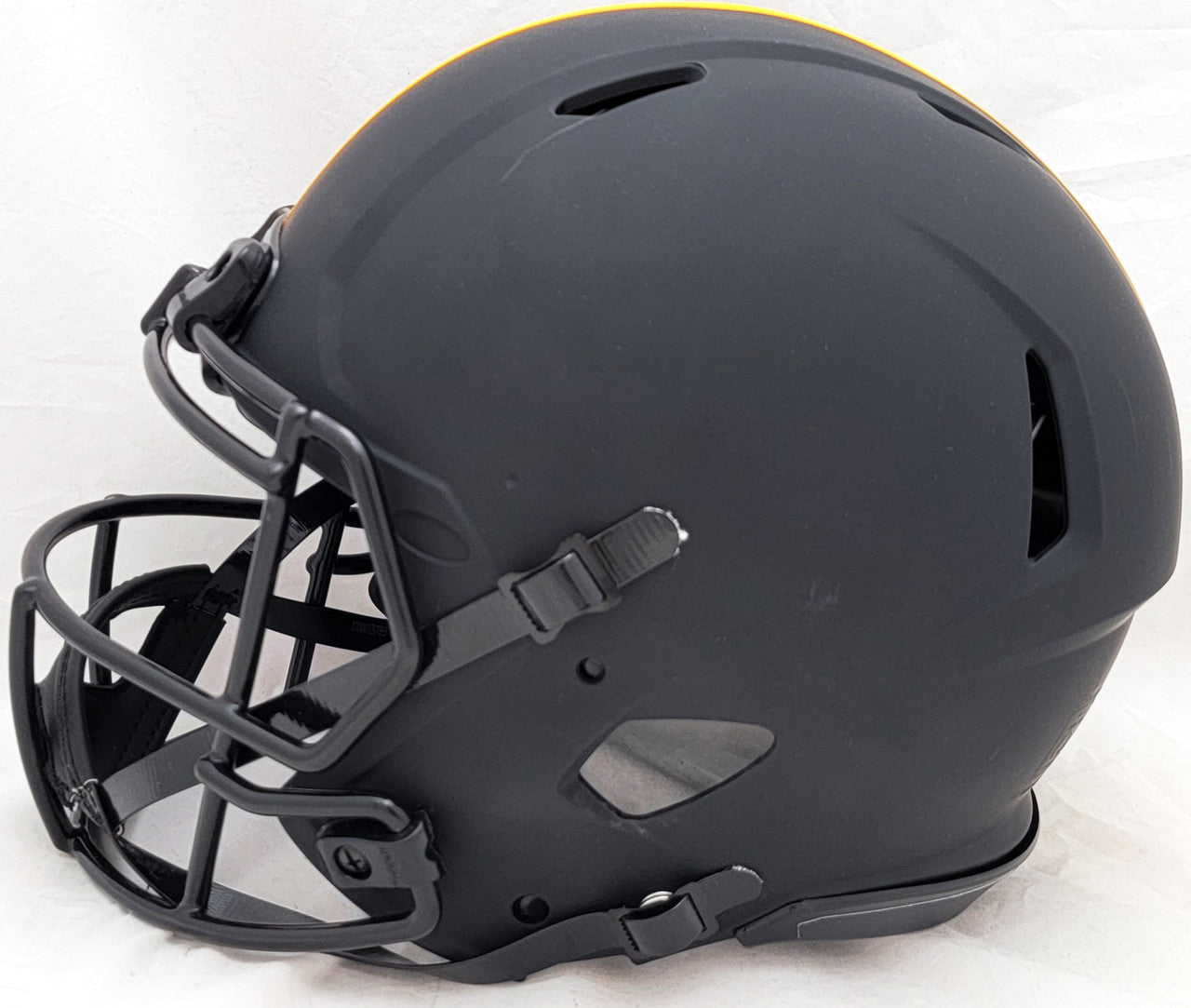 Kenny Pickett Autographed Pittsburgh Steelers Eclipse Black Full Size Authentic Speed Helmet Beckett BAS Witness Stock #207231