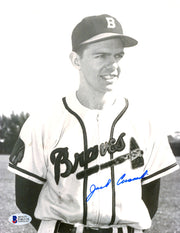 Jack Cusick Autographed 8x10 Photo Boston Braves Beckett BAS #E46318