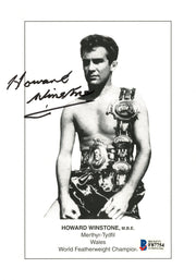 Howard Winstone Autographed 6x8 Photo Beckett BAS #F87754