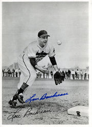 Lou Boudreau Autographed 6.5x9 Photo Picture Pack 1948 Cleveland Indians Beckett BAS #F98274