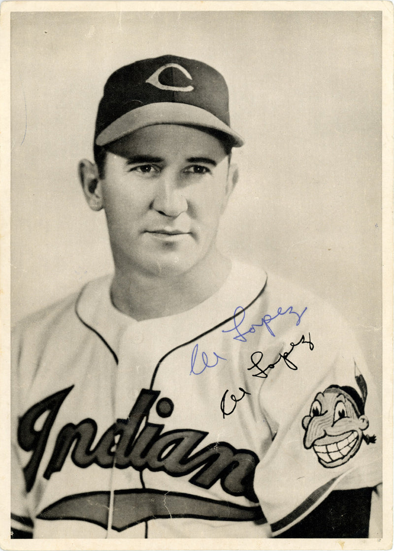 Al Lopez Autographed 6.5x9 Photo Picture Pack Cleveland Indians Beckett BAS #F98293