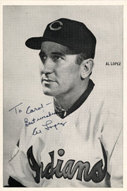 Al Lopez Autographed 6x8.5 Photo Picture Pack Cleveland Indians "To Carol Best Wishes" Beckett BAS #F98296