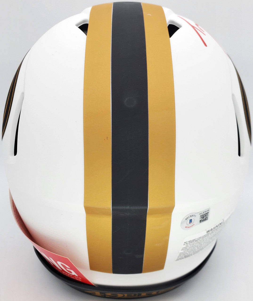 Trey Lance Autographed San Francisco 49ers Lunar Eclipse White Full Size Authentic Speed Helmet Beckett BAS QR Stock #194743