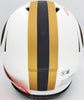 Trey Lance Autographed San Francisco 49ers Lunar Eclipse White Full Size Authentic Speed Helmet Beckett BAS QR Stock #194743