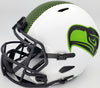 Russell Wilson Autographed Seattle Seahawks White Lunar Eclipse Full Size Speed Replica Helmet RW Holo & Beckett BAS Stock #194002