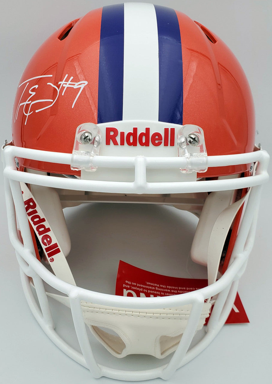 Travis Etienne Autographed Clemson Tigers Orange Full Size Authentic Speed Helmet Beckett BAS Stock #193992