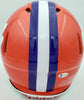 Travis Etienne Autographed Clemson Tigers Orange Full Size Authentic Speed Helmet "2018 Natl Champs!" Beckett BAS Stock #193991